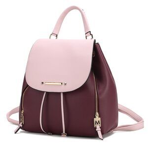 7872 Backpack Vegan Leather Bookbag Top Handle Bag Lady Fashion Pocketbook